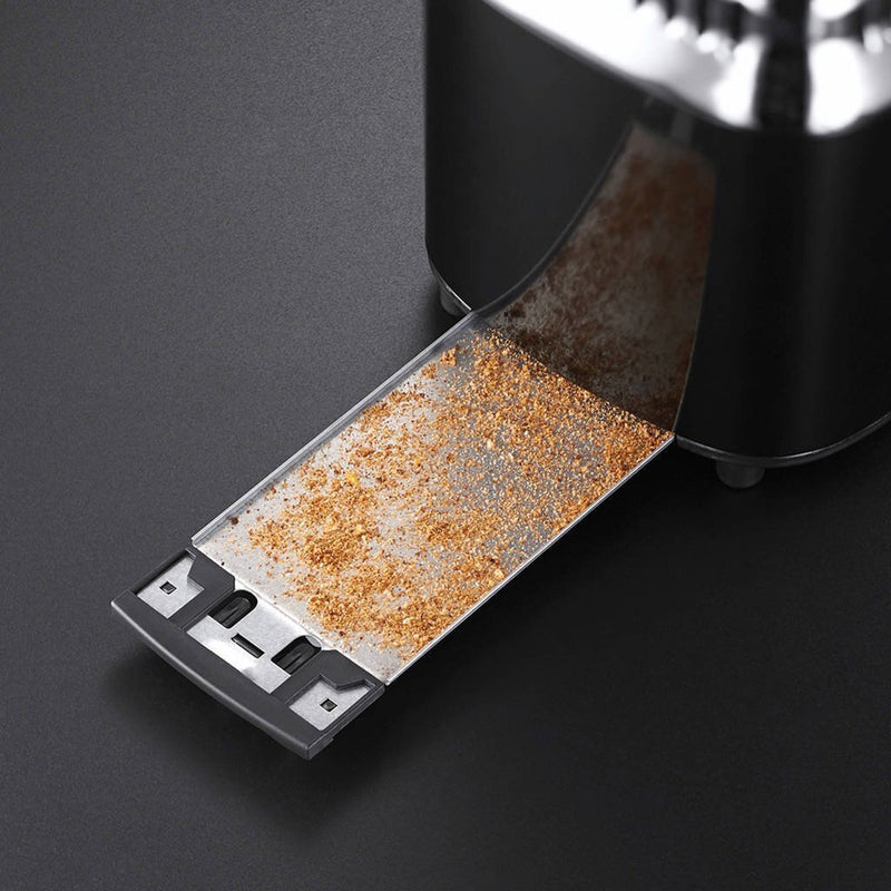 Russell Hobbs 21681-56 Retro Classic Noir Broodrooster Zwart/Chroom