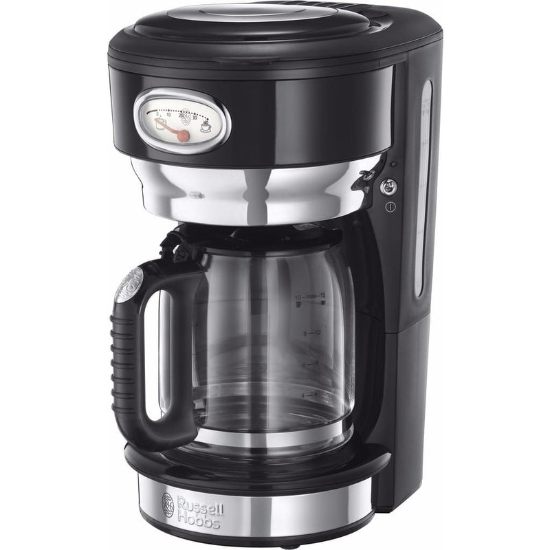 Russell Hobbs Retro Classic Noir Koffiezetapparaat Zwart/RVS