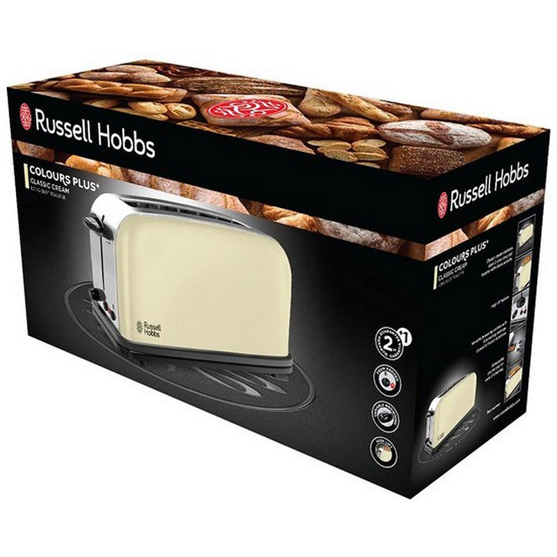 Russell Hobbs 21395-56 Colours Plus+ Broodrooster Crème/RVS