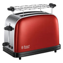 Russell Hobbs 23330-56 Colours Plus+ Flame Red Broodrooster Rood/Chroom