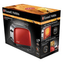 Russell Hobbs 23330-56 Colours Plus+ Flame Red Broodrooster Rood/Chroom