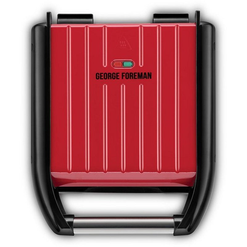 George Foreman 25030-56 Steel Compact Grill Rood/Zwart