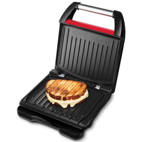 George Foreman 25030-56 Steel Compact Grill Rood/Zwart