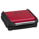 George Foreman 25040-56 Steel Grill Family Contactgrill Rood