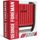 George Foreman 25040-56 Steel Grill Family Contactgrill Rood