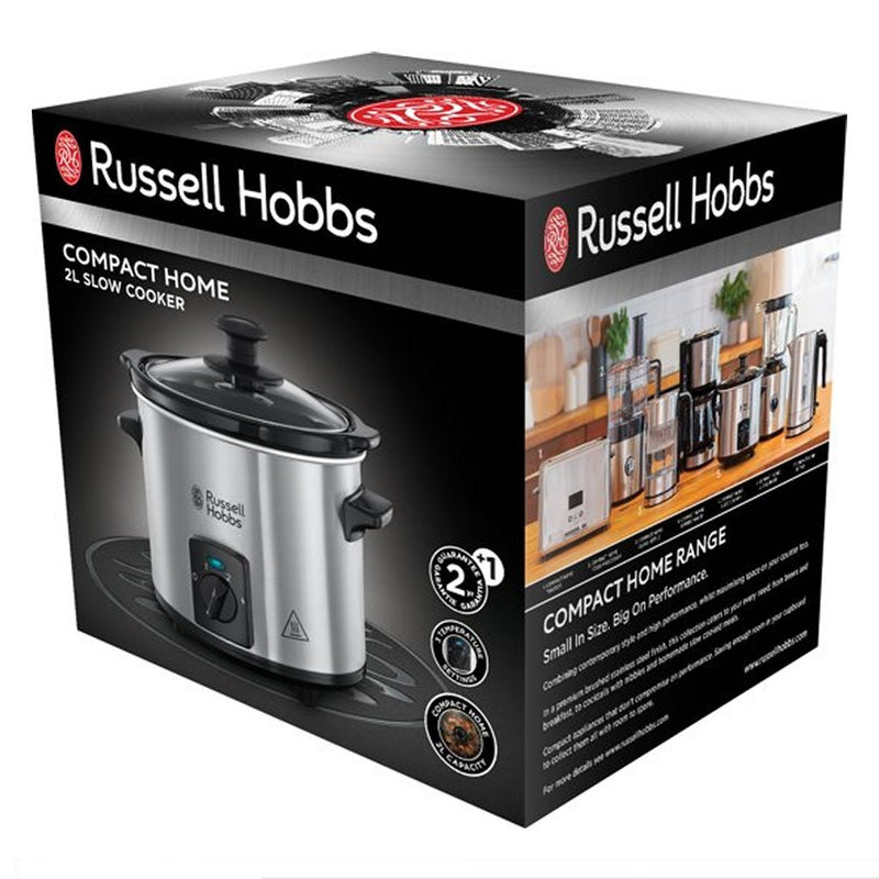 Russell Hobbs 25570-56 Compact Home Slowcooker 1.5L RVS/Zwart