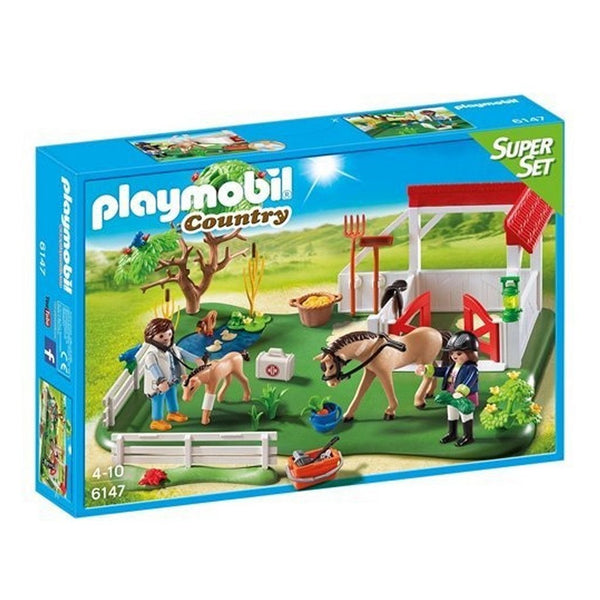 Playmobil 6147 Country Superset Paardenbox met Dierenarts