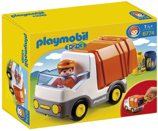 Playmobil 1.2.3. Vuilniswagen - 6774