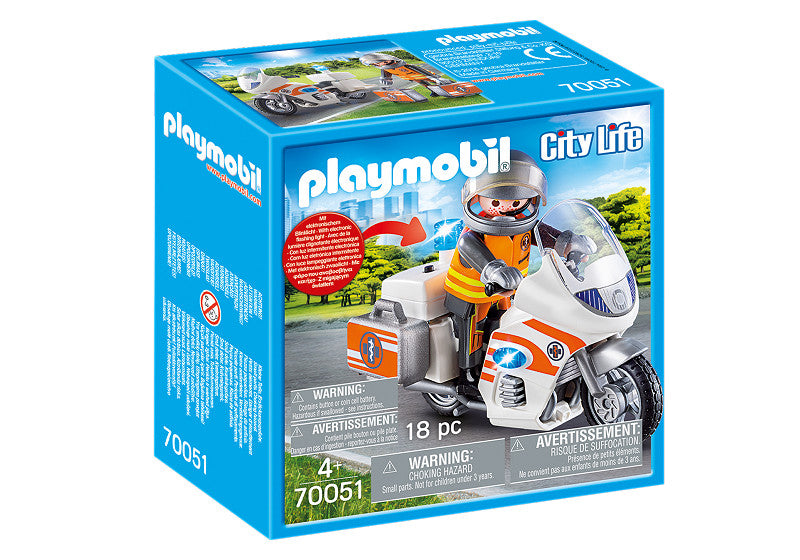 Playmobil 70051 City Life Spoedarts op Motor met Licht