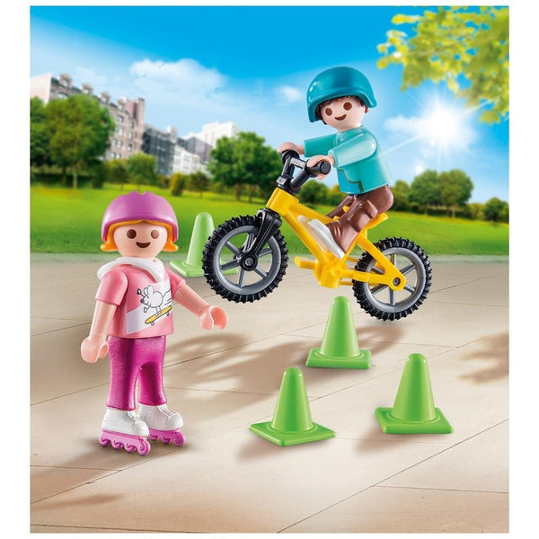 Playmobil 70061 Special Plus Kinderen met Fiets en Skates