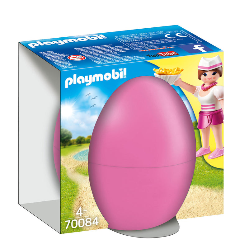 Playmobil 70084 Dienster met Kassa in een Ei