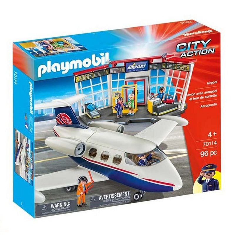 Playmobil 70114 City Action Vliegveld met Vliegtuig