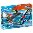 Playmobil City Action redding poolglijder en rub. speedboot