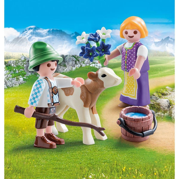 Playmobil 70155 Special Plus Jongen en Meisje met Kalf