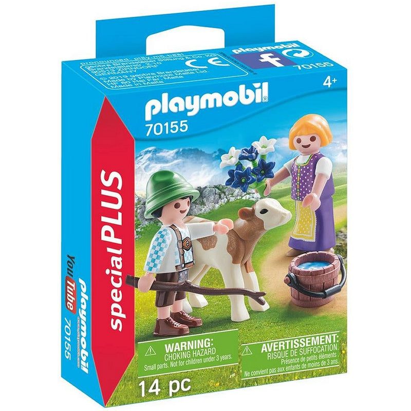 Playmobil 70155 Special Plus Jongen en Meisje met Kalf