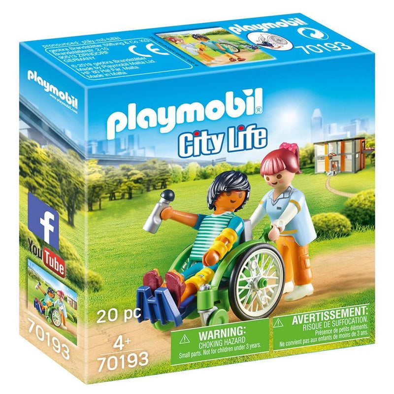 Playmobil City Life Patient in rolstoel