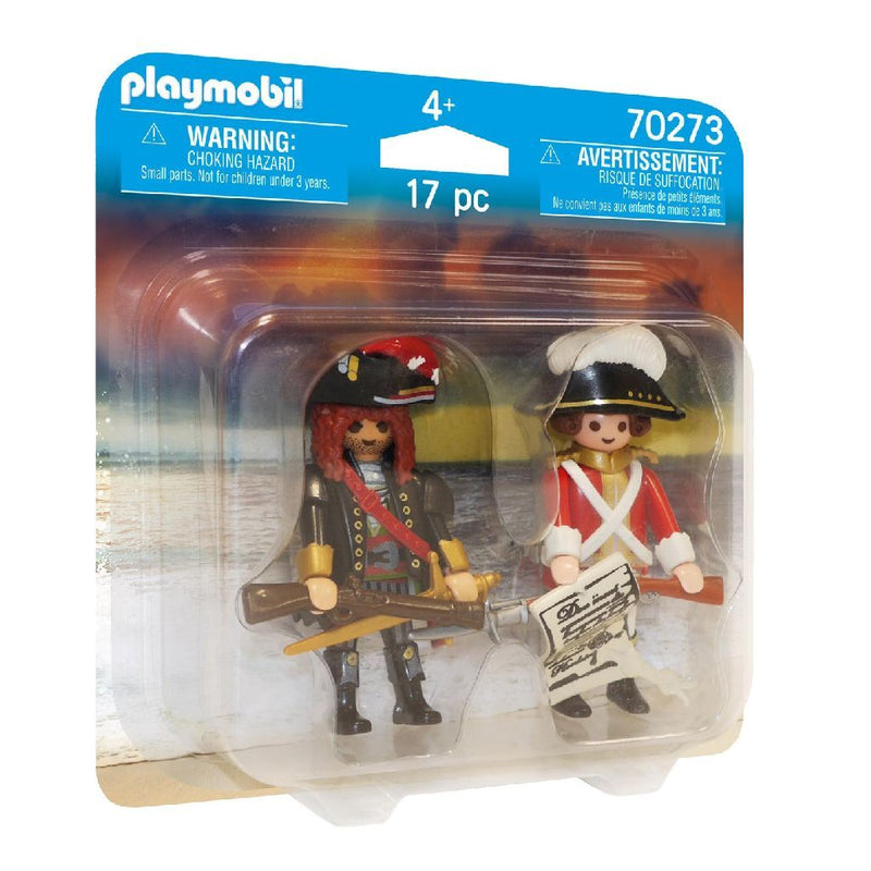 Playmobil Pirates Piratenkapitein en Roodroksoldaat - 70273