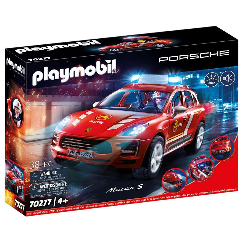 Playmobil 70277 Porsche Macan S Brandweerauto + Licht en Geluid