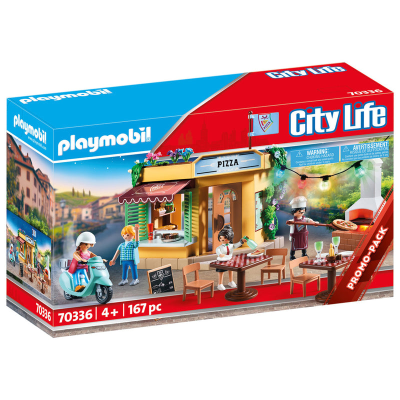 Playmobil 0336 City Life Pizzeria met Terras + Licht