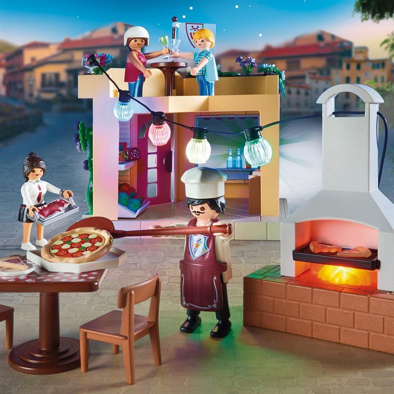 Playmobil 0336 City Life Pizzeria met Terras + Licht