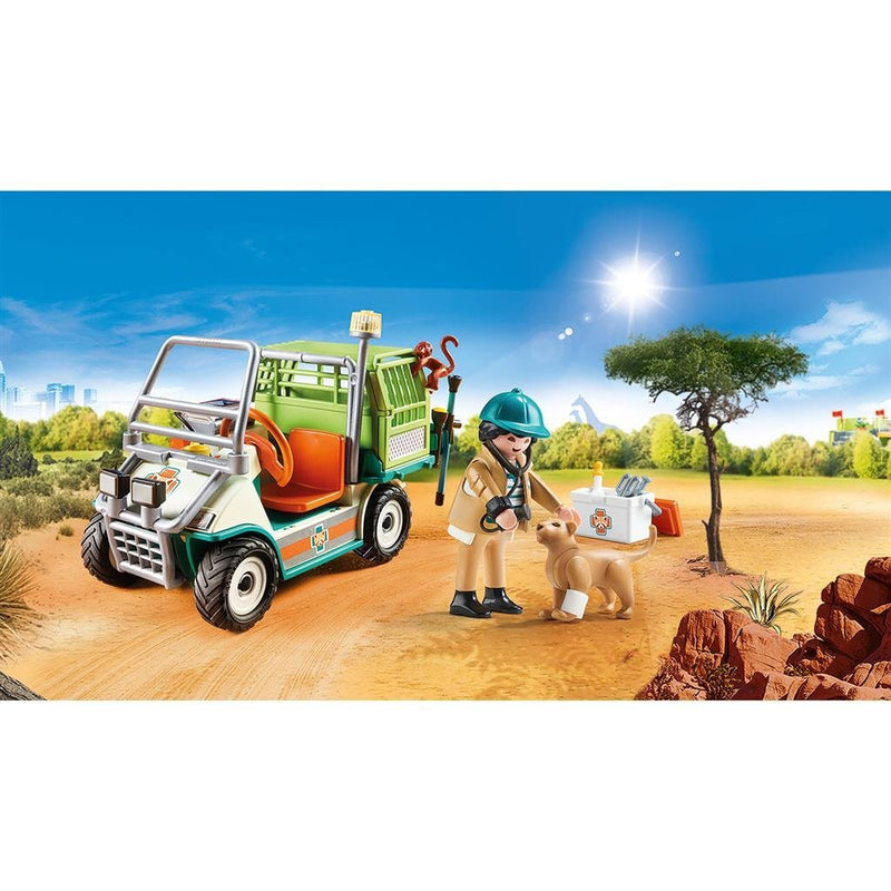 Playmobil 70346 Family Fun Dierenverzorger met Voertuig