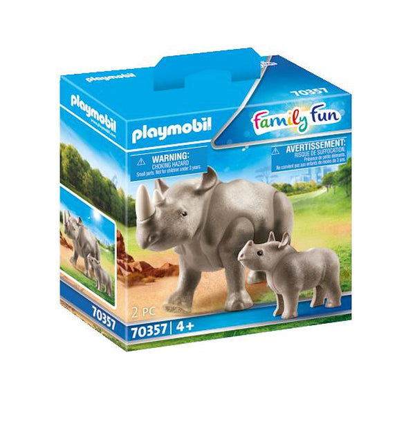 Playmobil 70357 Family Fun Neushoorn met Baby