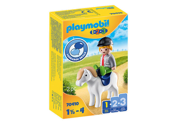 Playmobil 1.2.3. Jongen met Pony - 70410