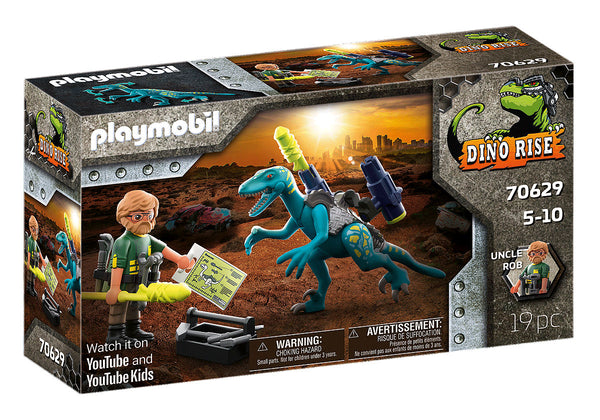 Playmobil 70629 Dino Rise Uncle Rob Bewapenen voor de Strijd