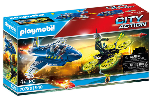 Playmobil Politiejet drone-achtervolging