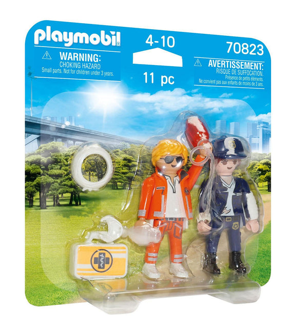 Playmobil City Life  Duopack Spoedarts en Politieagente - 70823