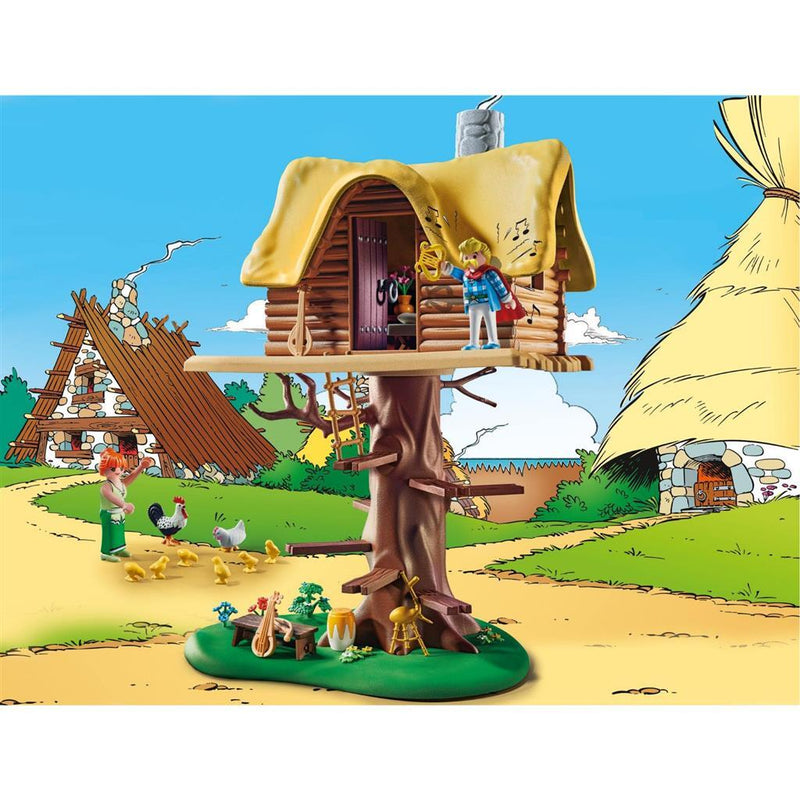 Playmobil 71016 Asterix Kakofonix met Boomhut
