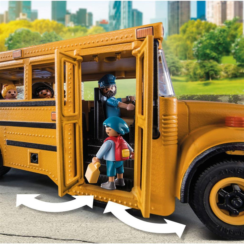 Playmobil 71094 City Life Amerikaanse Schoolbus + Licht
