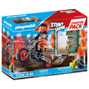 Playmobil Starterpack Stuntshow motor met vuurmuur