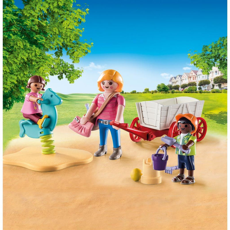 Playmobil Starterpack opvoeder met bolderwagen