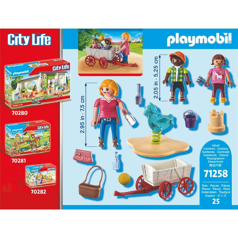 Playmobil Starterpack opvoeder met bolderwagen