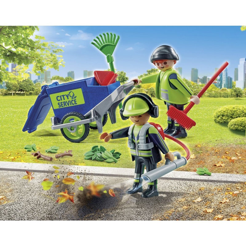 Playmobil City Action Figurenset Schoonmaakteam - 71434