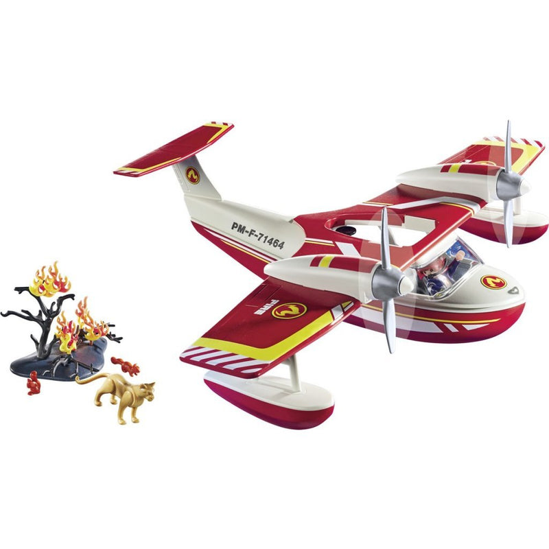 Playmobil Action Heroes Brandweervliegtuig met blusfunctie