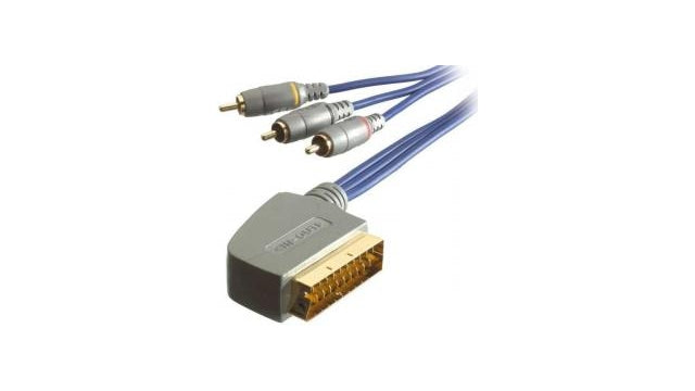 Vivanco 17481 SISSRS02 Sound&Image Scart-RCA Audio/Video Kabel 2m