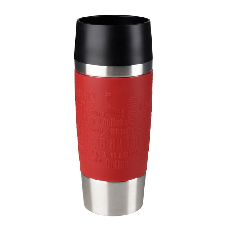 Emsa 513356 Travel Mug Isoleerbeker 0.36L RVS/Rood