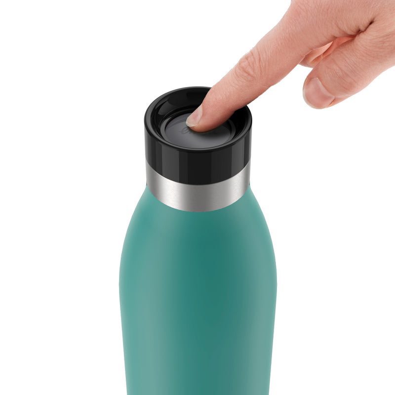 Emsa N3111000 Bludrop Basic Waterfles 0.7L Groen/Zwart