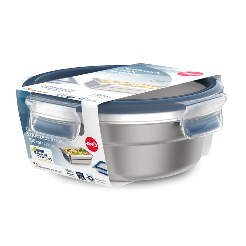 Emsa N1150200 Clip and Close Vershoudbakje 0.7L RVS