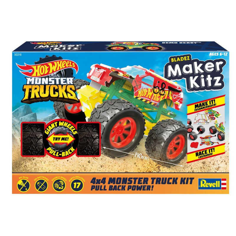 Revell Hot Wheels Maker Kitz Monster Trucks Demo Derby