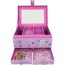 Topmodel Grote Sieradendoos + Code en Geluid Paars/Roze