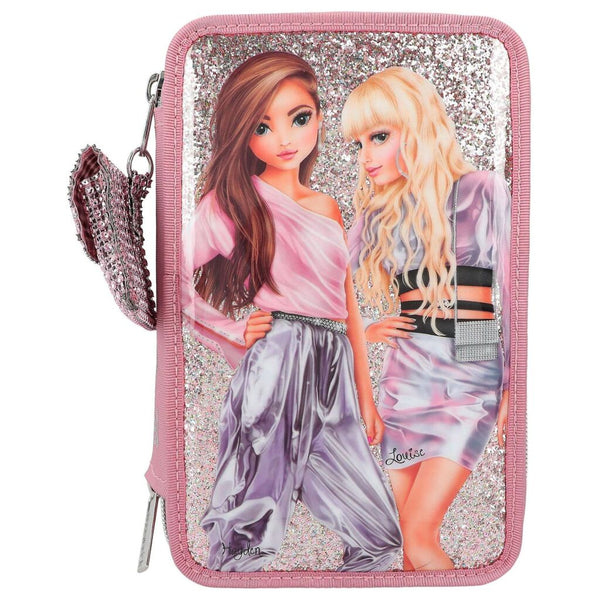 Topmodel Gevulde Etui Roze/Glitter