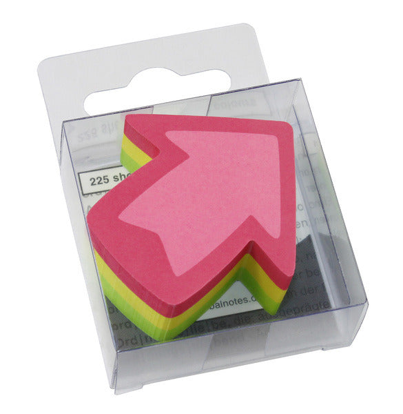 Info Notes IN-5841-39 Info Shaped Sticky Notes 50x50mm Pijl Assorti 225 Vel