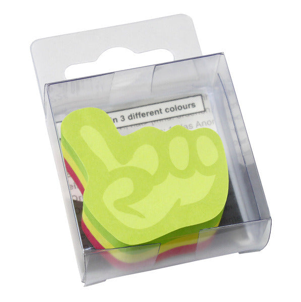 Info Notes IN-5844-39 Info Shaped Sticky Notes 50x50mml Hand Assorti 225 Vel
