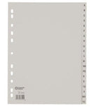 Ahrend Ofc-tab1 Tabbladen A4 A - Z Grijs / Set 20 Stuks