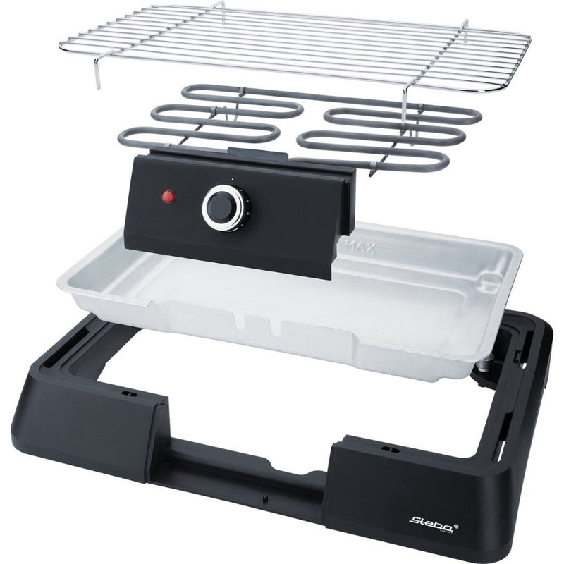 Steba VGG20 Elektrische Barbecue 39x22 cm Zwart