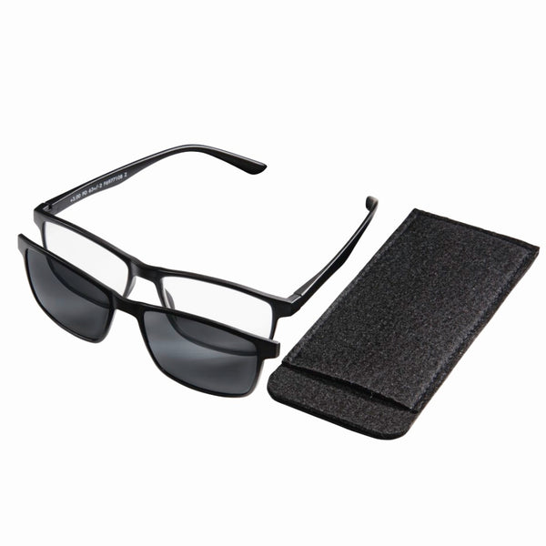 Hama Leesbril Met Magnetische Zonneclip Kunststof Zwart +1,5 Dpt