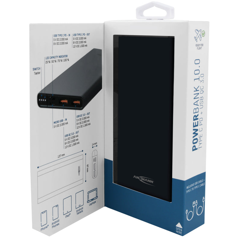 Ansmann Ansm.powerbank Usb-c 10.000mah